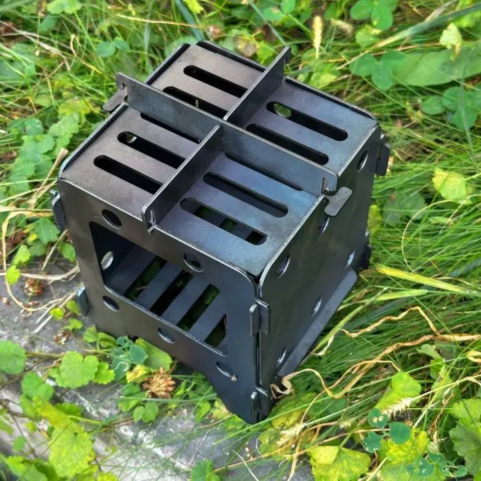 Печь-тресочница Metalzavod 13.5х13.5х15см 2мм мала (SHP-2S) изображение 5