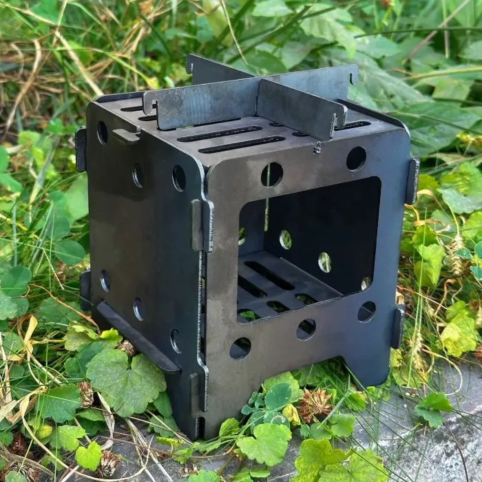 Печь-тресочница Metalzavod 13.5х13.5х15см 2мм мала (SHP-2S) изображение 6