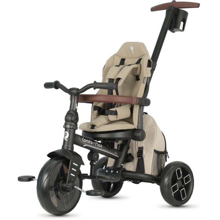 Детский велосипед QPlay Comfo Max складаний триколісний Beige (T70 ComfoMaxBeige) изображение 8