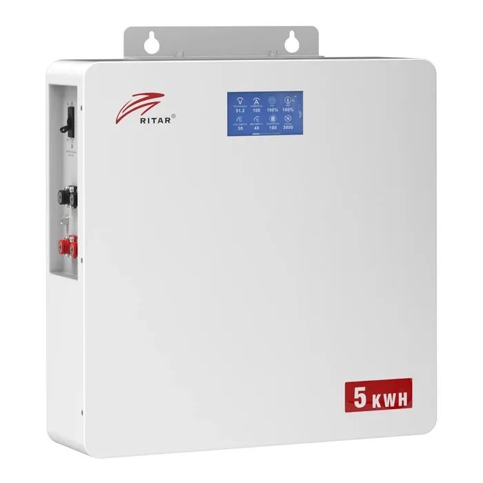 Батарея LiFePo4 Ritar 51.2V 100Аh 5кWh (GE-W5KWH-51.2V)