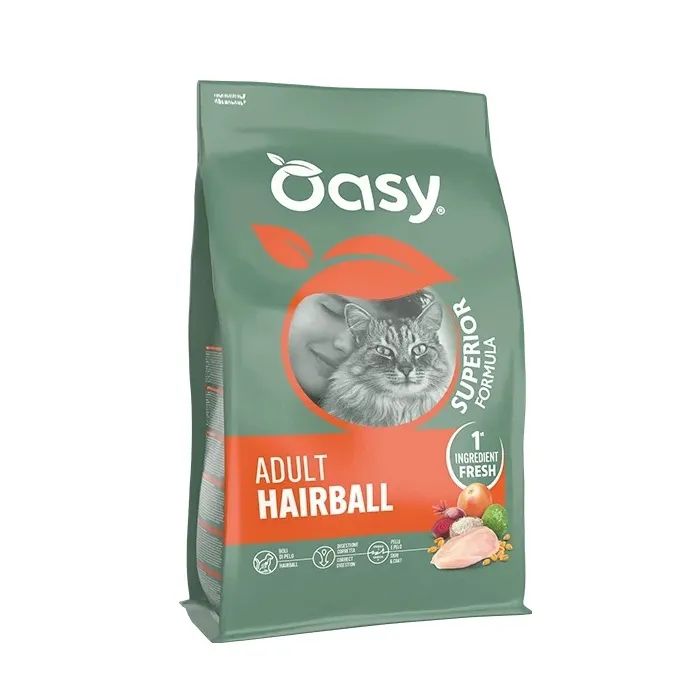 Сухой корм для кошек OASY Dry Cat Superior Hairball 300 г (8054329515570)