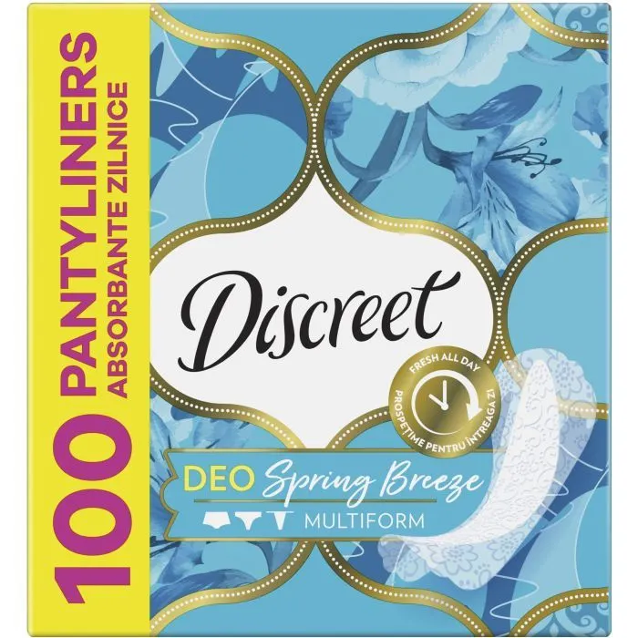 Ежедневные прокладки Discreet Deo Spring Breeze 100 шт. (8006540222645) изображение 2