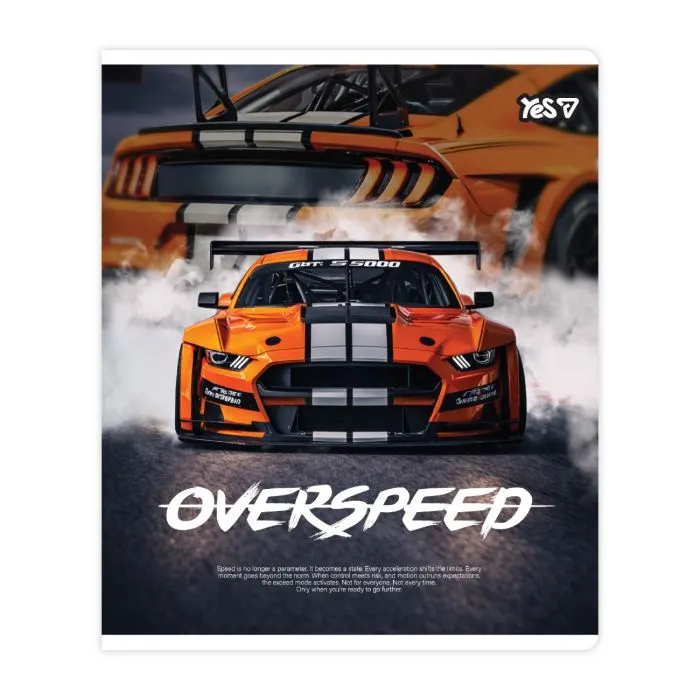 Зошит Yes Overspeed А5 18 аркушів клітинка (768588) зображення 4