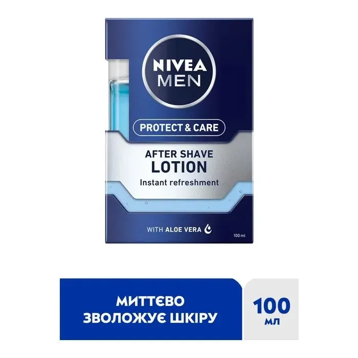 Лосьон после бритья Nivea MEN Protect & Care After Shave Lotion 100 мл (5900017102443) изображение 2