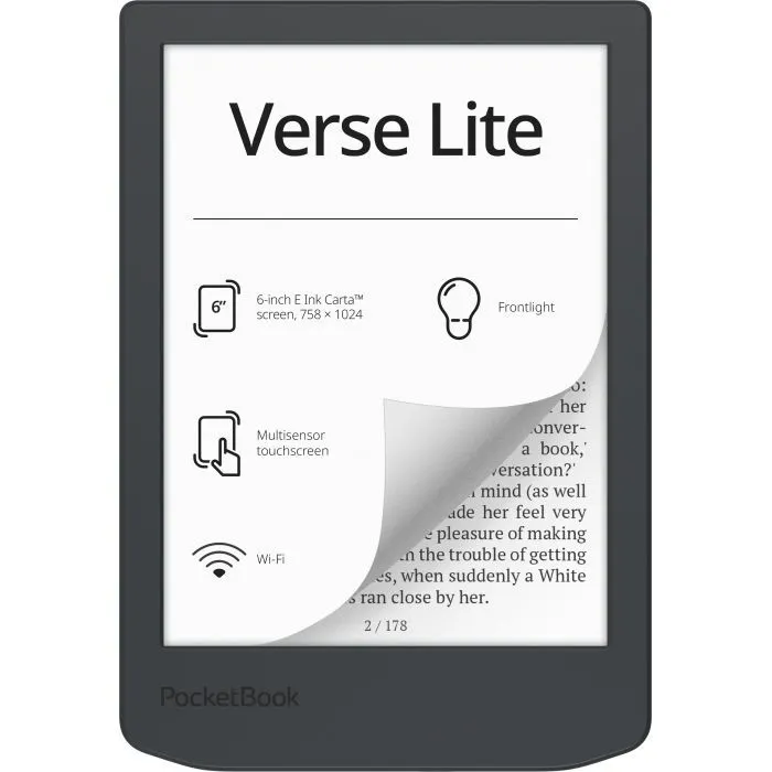 Електронна книга Pocketbook 619 Verse Lite, Midnight Grey (PB619-T-WW) зображення 2