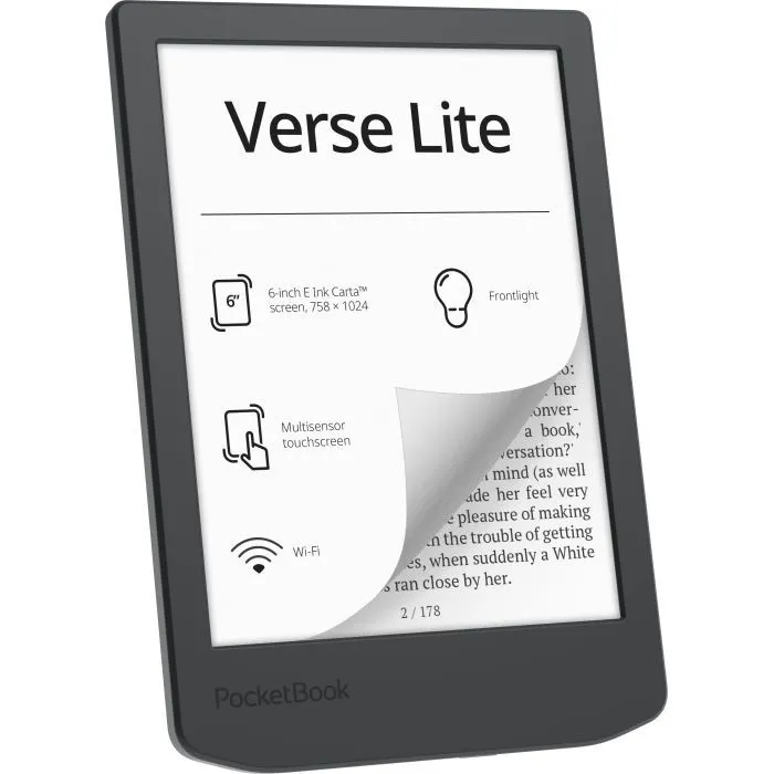 Електронна книга Pocketbook 619 Verse Lite, Midnight Grey (PB619-T-WW) зображення 4