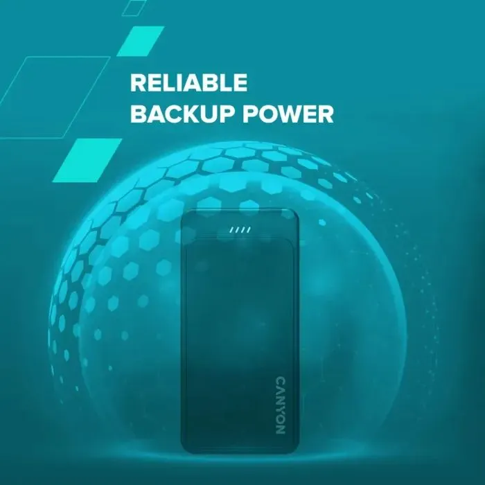 Батарея универсальная Canyon OnPower 100 10000mAh, 5В/2А, Black (CNS-CPB100B) изображение 10