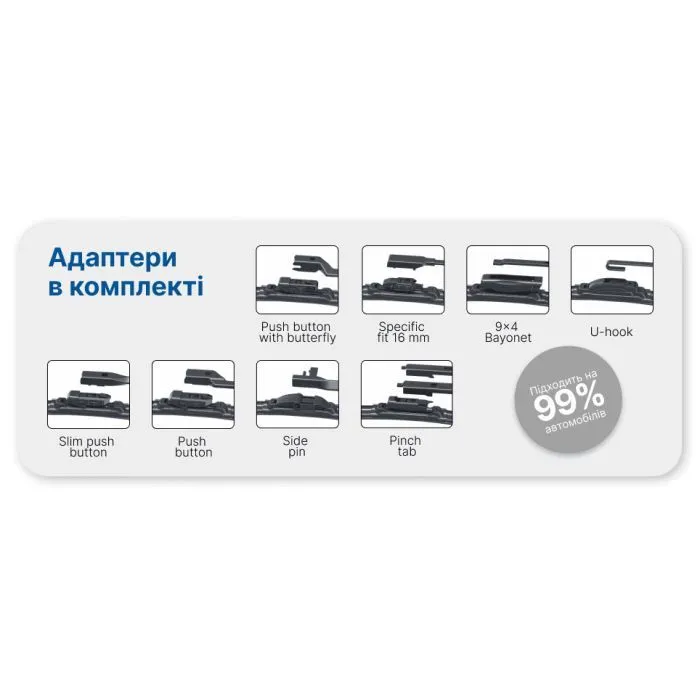 Щетка стеклоочистителя Vitol ULTRA 14" - 350 мм (VU-14350) изображение 7