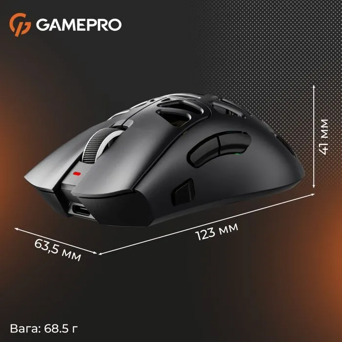Мишка GamePro Genesis Hollow Wireless/Bluetooth/USB White (GM870HW) зображення 16