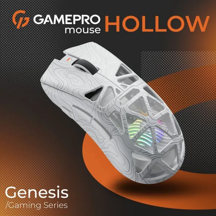 Мишка GamePro Genesis Hollow Wireless/Bluetooth/USB White (GM870HW) зображення 6
