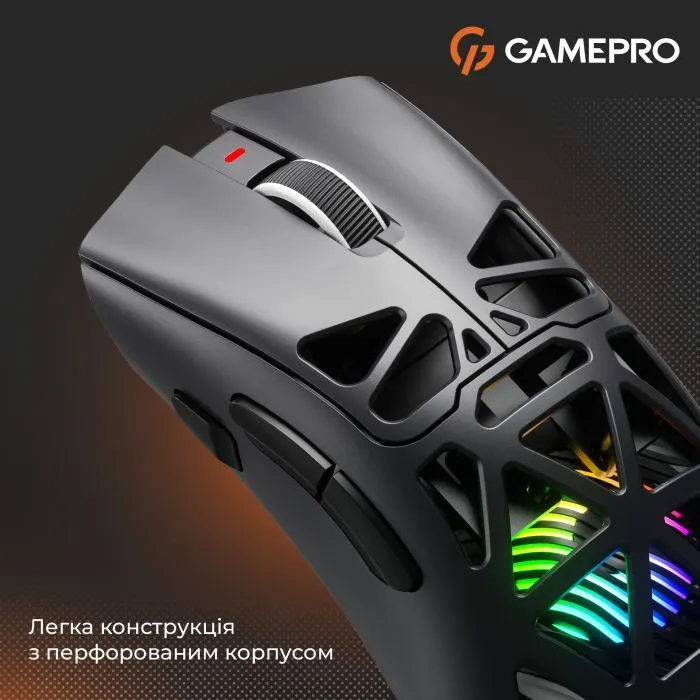 Мишка GamePro Genesis Hollow Wireless/Bluetooth/USB White (GM870HW) зображення 9