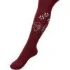 Колготки детские BNM с цветами из страз (M0C0302-1163-9G-red)