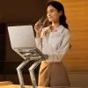 Підставка до ноутбука RTAKO RS-CP75D 3-Level Rotation Laptop Stand Silver (6930539537293) зображення 7