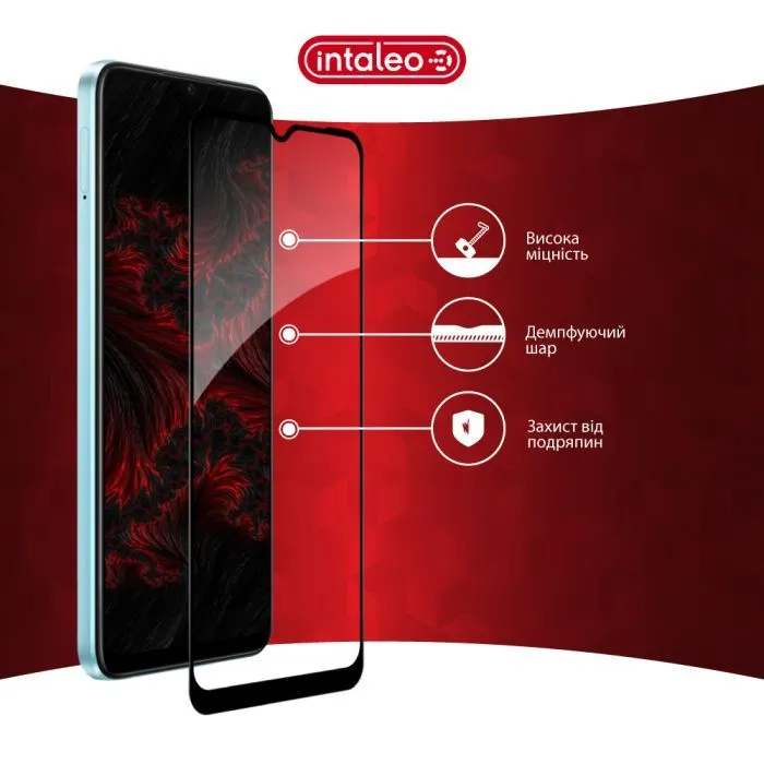 Скло захисне Intaleo Full Glue Oppo A17k Black (1283126593680) зображення 5