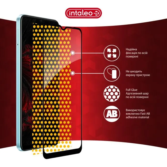 Скло захисне Intaleo Full Glue Oppo A17k Black (1283126593680) зображення 7