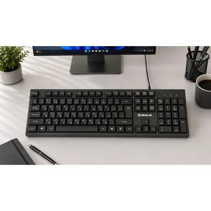 Клавиатура REAL-EL RK-510 USB Black (EL123100053) изображение 9
