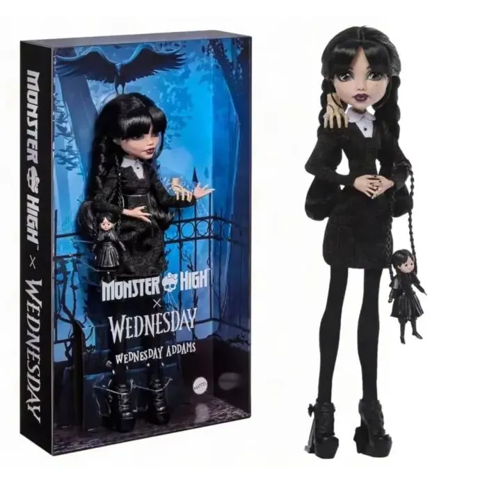 Лялька Monster High Wednesday Венздей Готичний стиль (JNJ91)