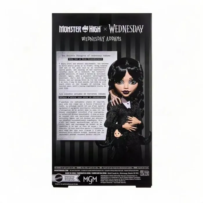 Лялька Monster High Wednesday Венздей Готичний стиль (JNJ91) зображення 2
