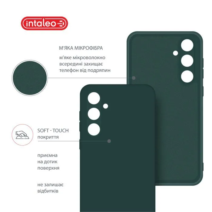 Чохол до мобільного телефона Intaleo Silicone Samsung Galaxy A35 Dark Green (1283126600210) зображення 5