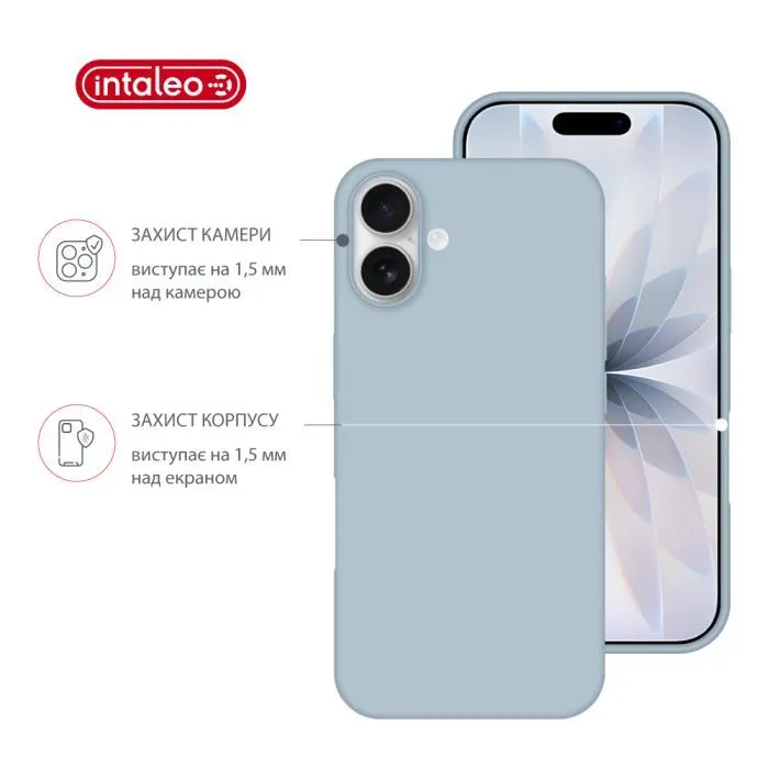Чохол до мобільного телефона Intaleo SoftShell Apple iPhone 16 Light Blue (1283126609169) зображення 3