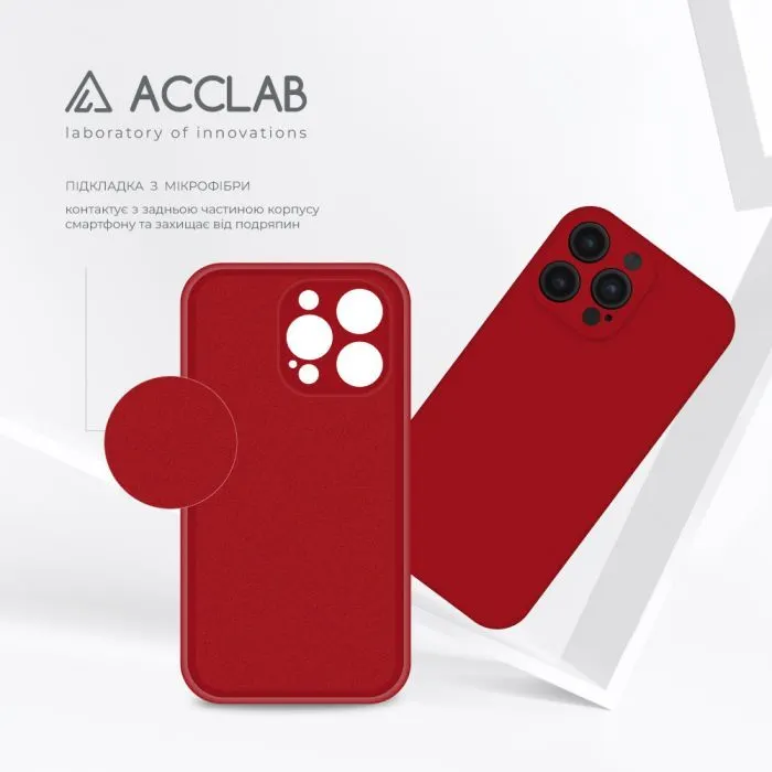 Чохол до мобільного телефона ACCLAB SoftShell Apple iPhone 14 Pro Red (1283126557057) зображення 5