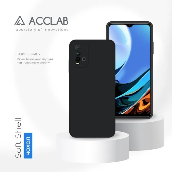 Чохол до мобільного телефона ACCLAB SoftShell Xiaomi Redmi 9T Black (1283126562037) зображення 4