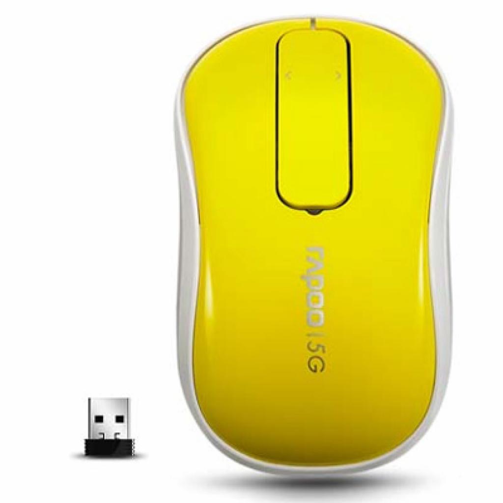 Мишка Rapoo Touch Mouse T120p Yellow зображення 2