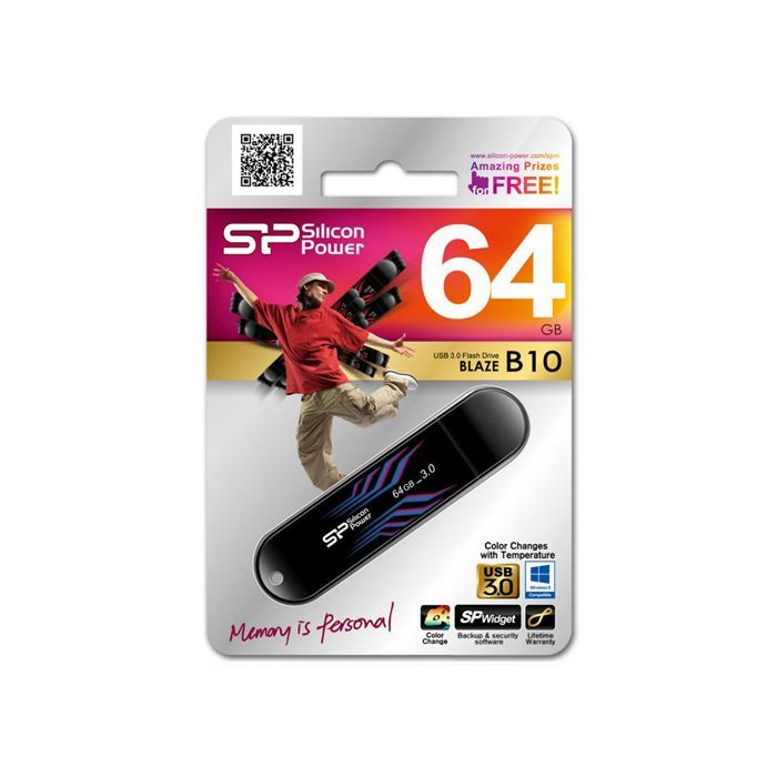 USB флеш накопитель Silicon Power 64Gb BLAZE B10 USB3.0 (SP064GBUF3B10V1B) изображение 3