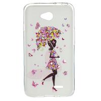 Чехол для мобильного телефона для LG L70 Dual (D325) (White) Cristall PU Drobak (211593)