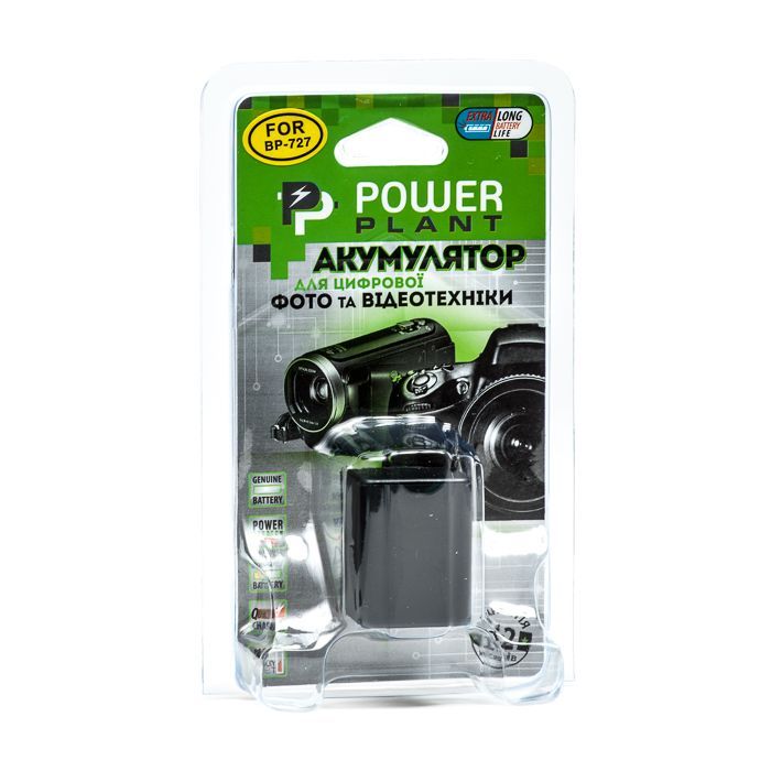 Аккумулятор к фото/видео PowerPlant Canon BP-727 chip (DV00DV1386) изображение 3