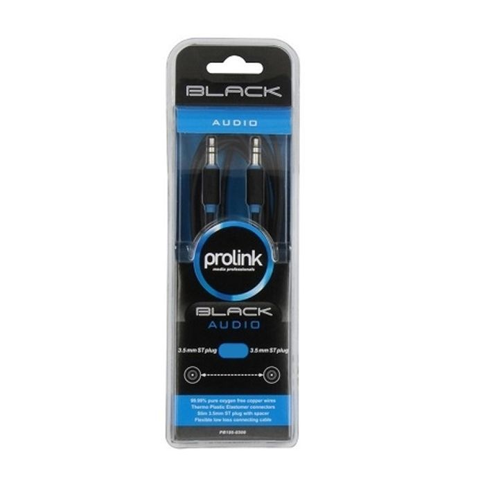 Кабель мультимедийный Jack 3.5mm папа/Jack 3.5mm папа 0.5m Prolink (PB105-0050) изображение 4