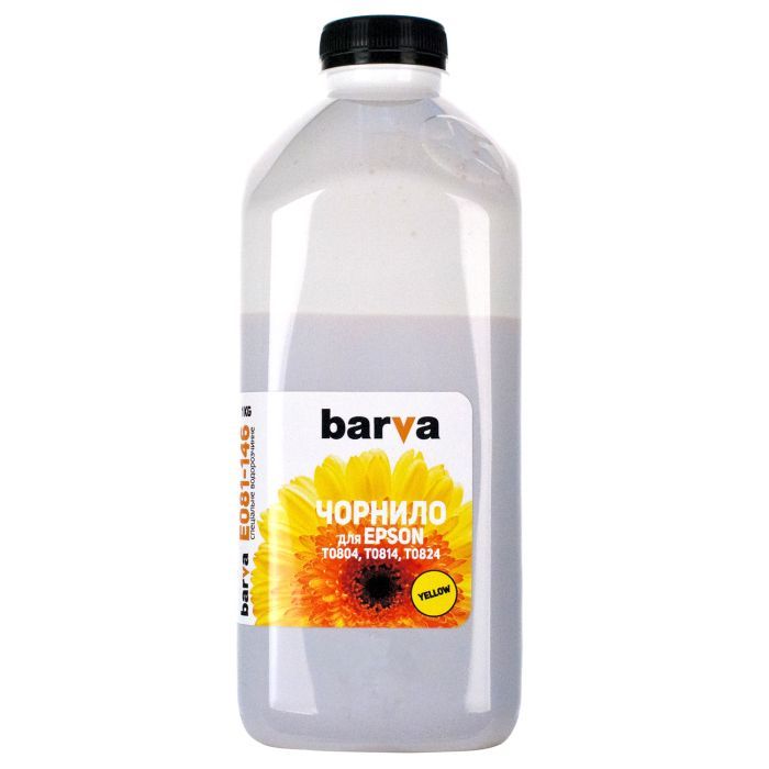 Чернила Barva EPSON T0814 YELLOW 90г (E081-327)
