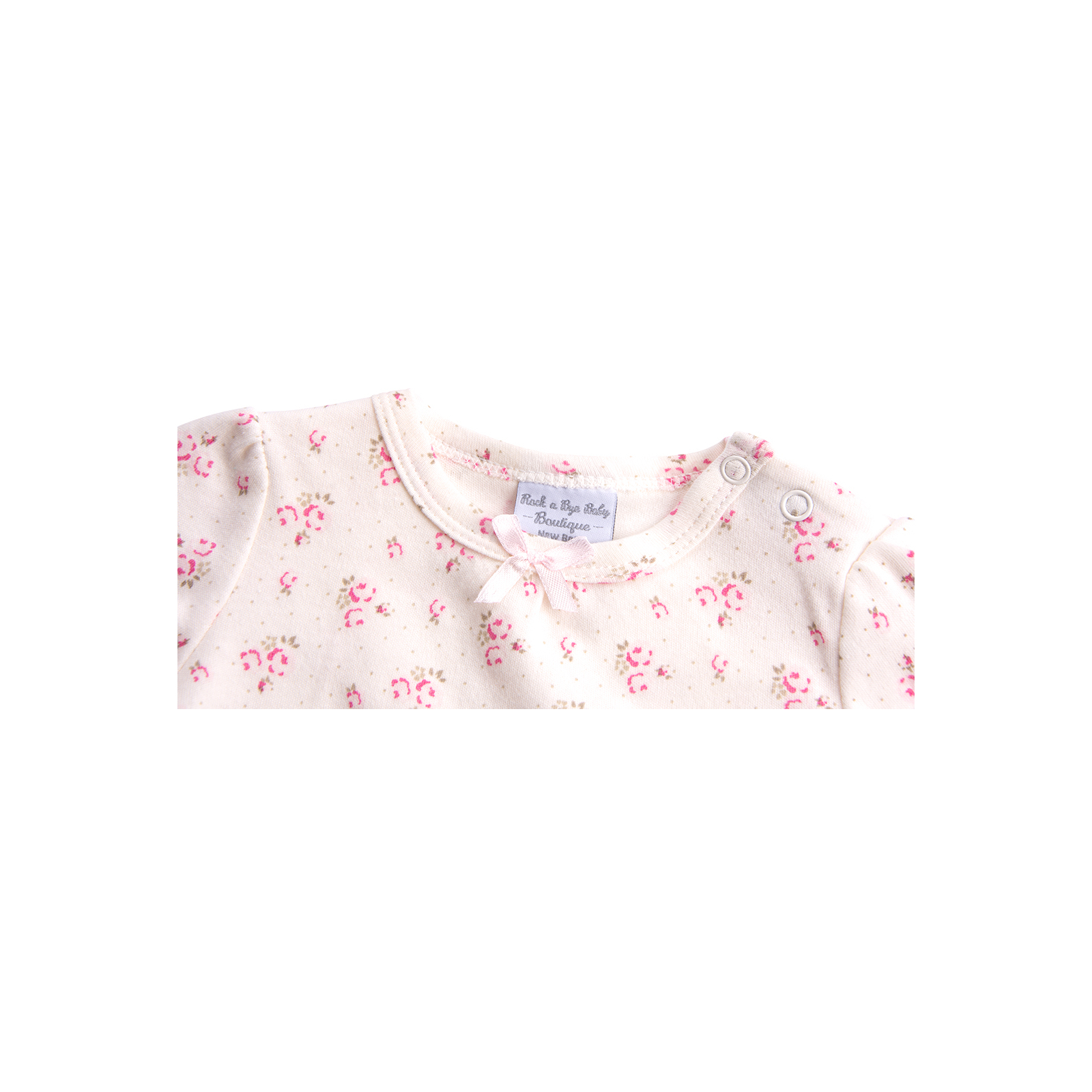 Набір дитячого одягу Luvena Fortuna велюровий рожевий з кроликом (EP6149.0-3) зображення 8