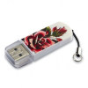 USB флеш накопитель Verbatim 16GB STORE'N'GO MINI TATTOO ROSE USB 2.0 (49885)