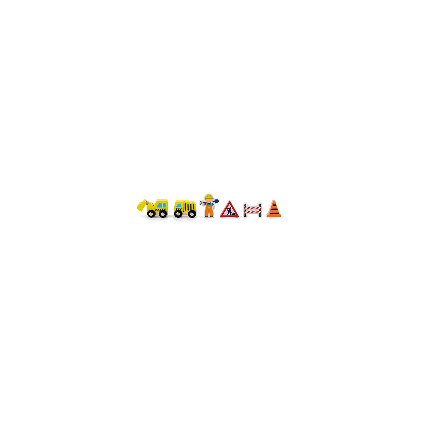 Залізниця Viga Toys дополнительный набор к ж/д Строители (50813) зображення 2