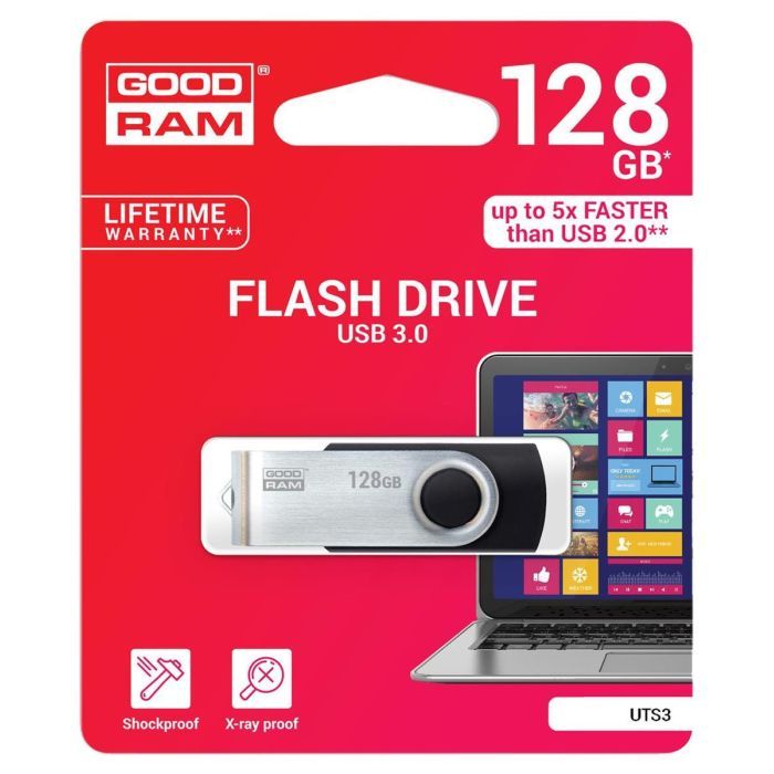 USB флеш накопитель Goodram 16GB Twister Black USB 3.0 (UTS3-0160K0R11) изображение 3