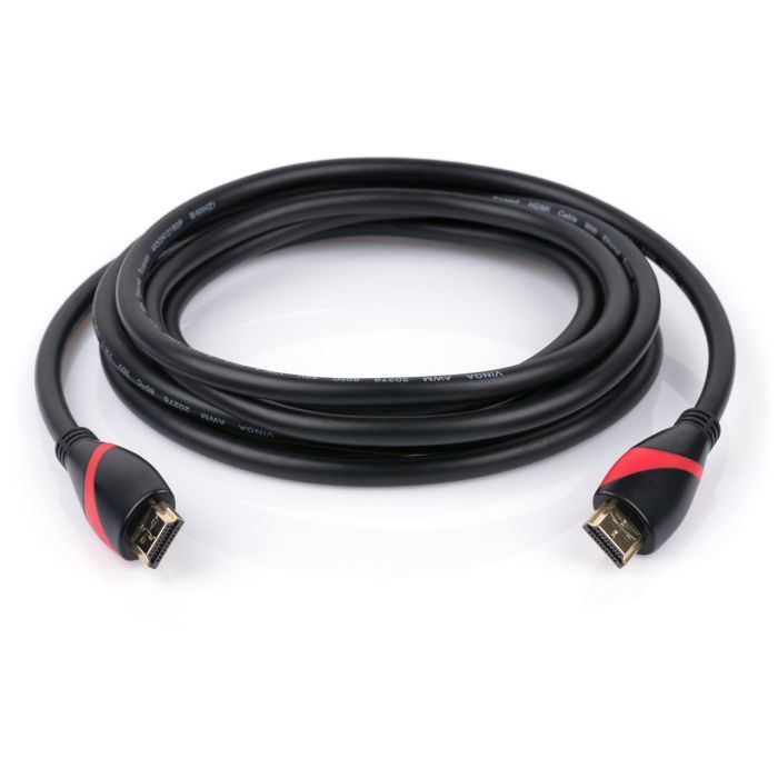 Кабель мультимедийный HDMI M to HDMI M 5.0m Vinga (HDMI02-5.0) изображение 2
