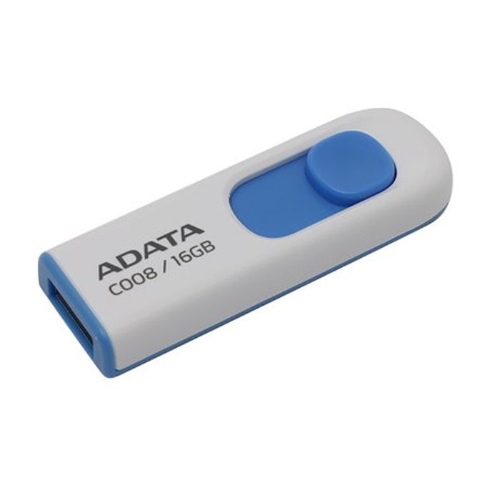 USB флеш накопитель ADATA 16GB C008 White USB 2.0 (AC008-16G-RWE) изображение 2