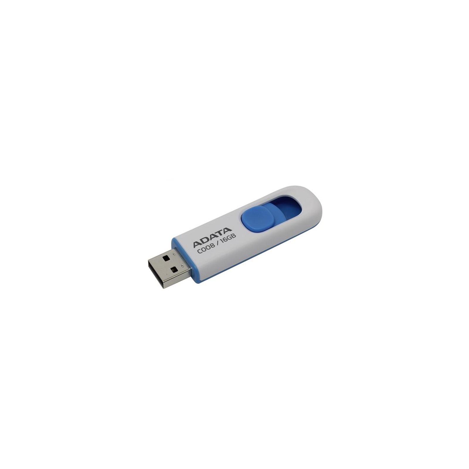 USB флеш накопитель ADATA 16GB C008 White USB 2.0 (AC008-16G-RWE) изображение 3