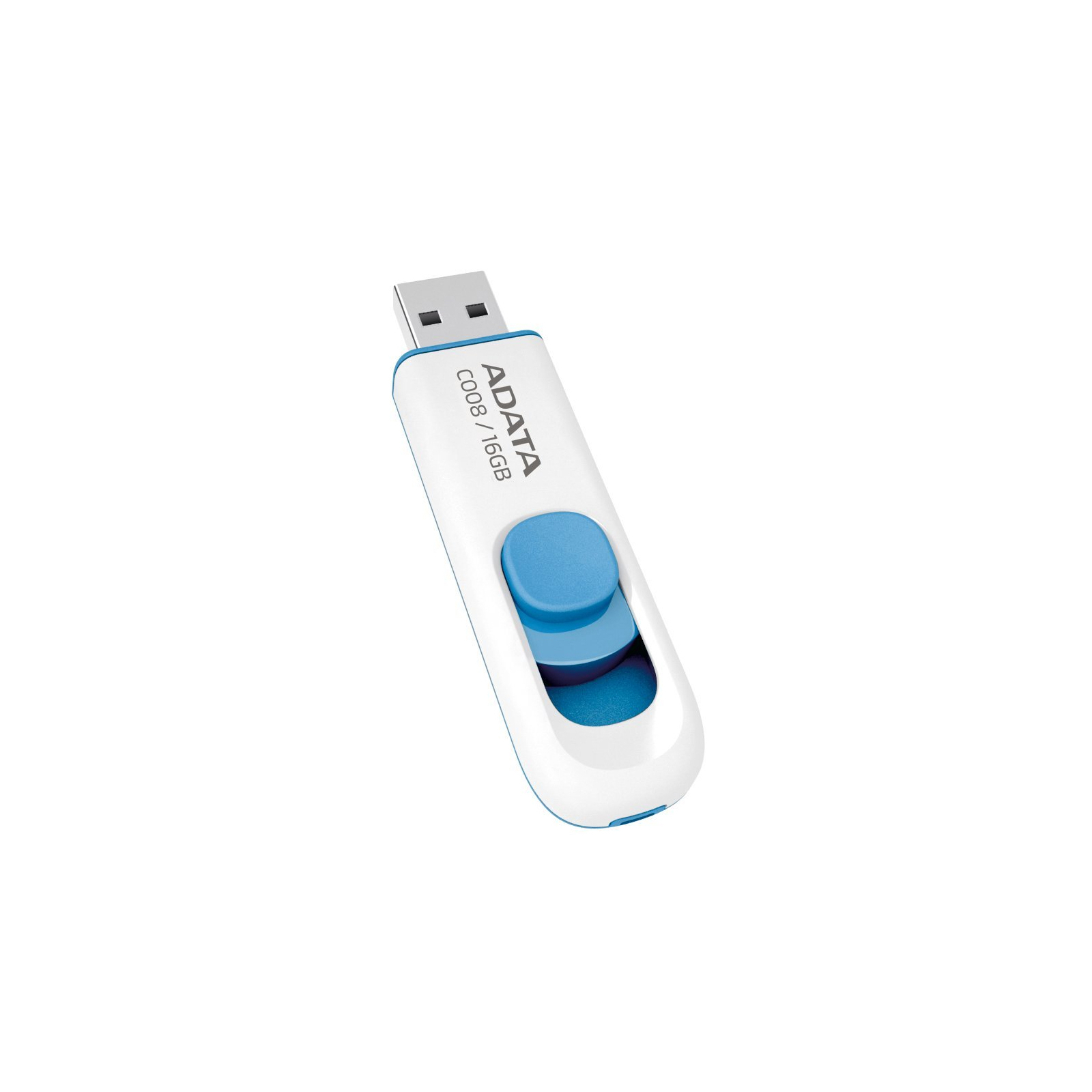 USB флеш накопичувач ADATA 16GB C008 White USB 2.0 (AC008-16G-RWE) зображення 4