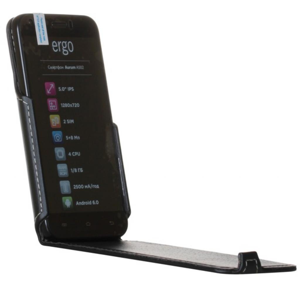 Чехол для мобильного телефона Red point для Ergo A502 Aurum - Flip case (Black) (6327979) изображение 4