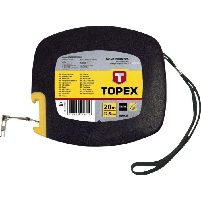 Рулетка Topex лента измерительная стальная, 20 м (28C412) изображение 2