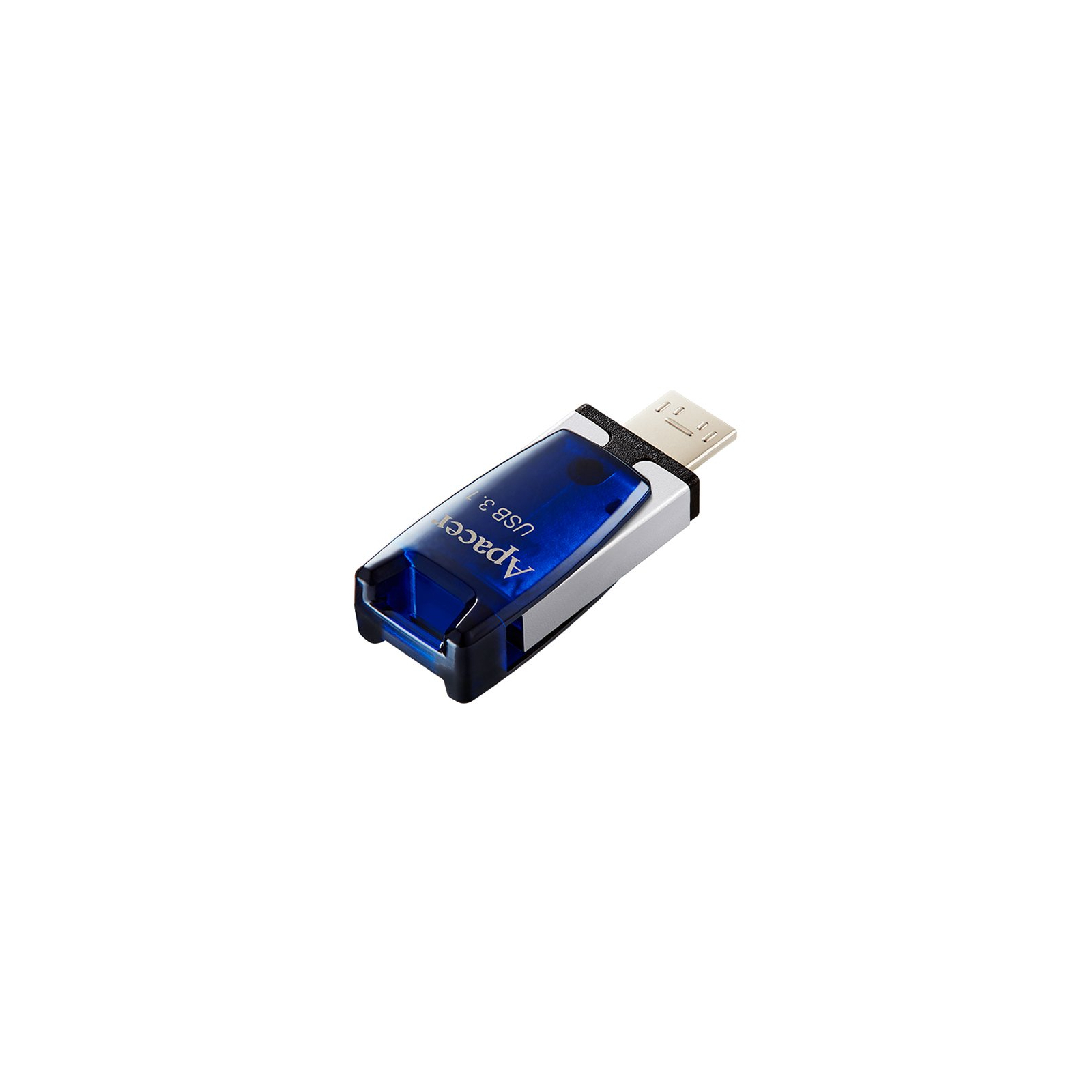 USB флеш накопичувач Apacer 64GB AH179 Blue USB 3.1 OTG (AP64GAH179U-1) зображення 3
