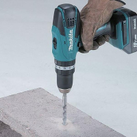 Шуруповерт Makita HP457DWE с ударом, 18В G-battery, 1,5Аг, 42 / 24Нм (HP457DWE) изображение 2