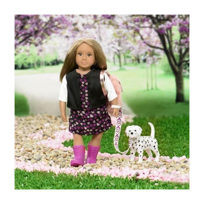 Лялька Lori Гиа с собачкой Далматинец 15 см (LO31058Z) зображення 2