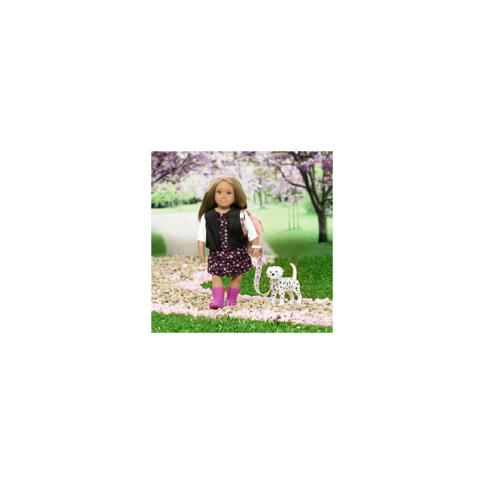 Кукла Lori Гиа с собачкой Далматинец 15 см (LO31058Z) изображение 2