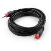 Кабель мультимедийный Jack 3.5mm M/F 3 m Vinga (VCPDCJ35MF3BK) изображение 2