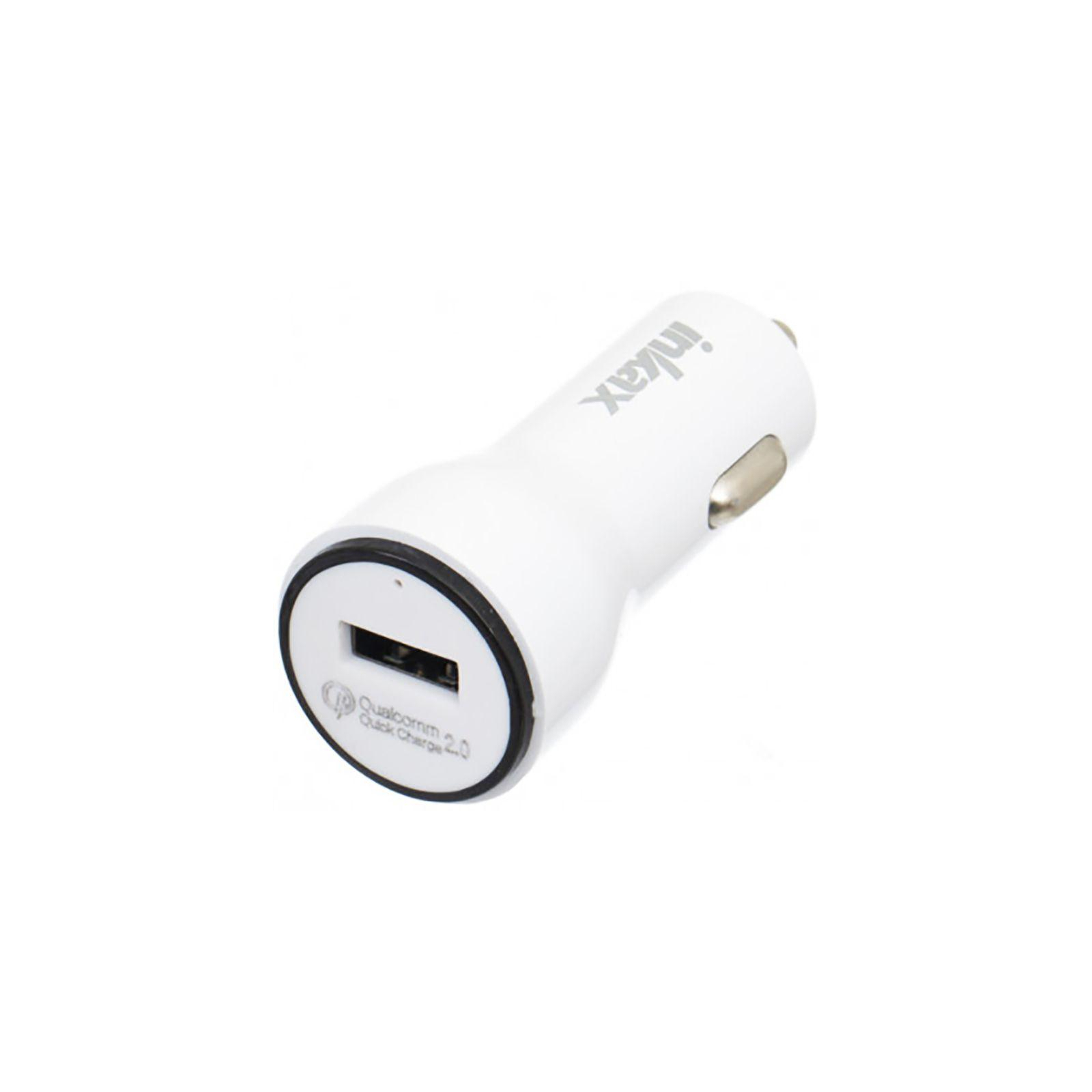 Зарядное устройство Inkax CD-22 Car charger + Micro cable 1USB 2.1A White (F_72209) изображение 2
