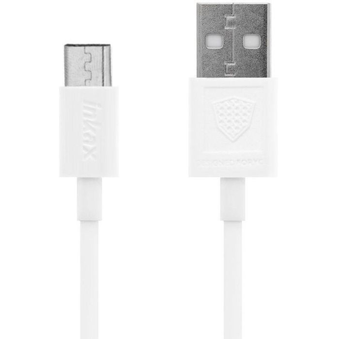 Зарядное устройство Inkax CD-22 Car charger + Micro cable 1USB 2.1A White (F_72209) изображение 4