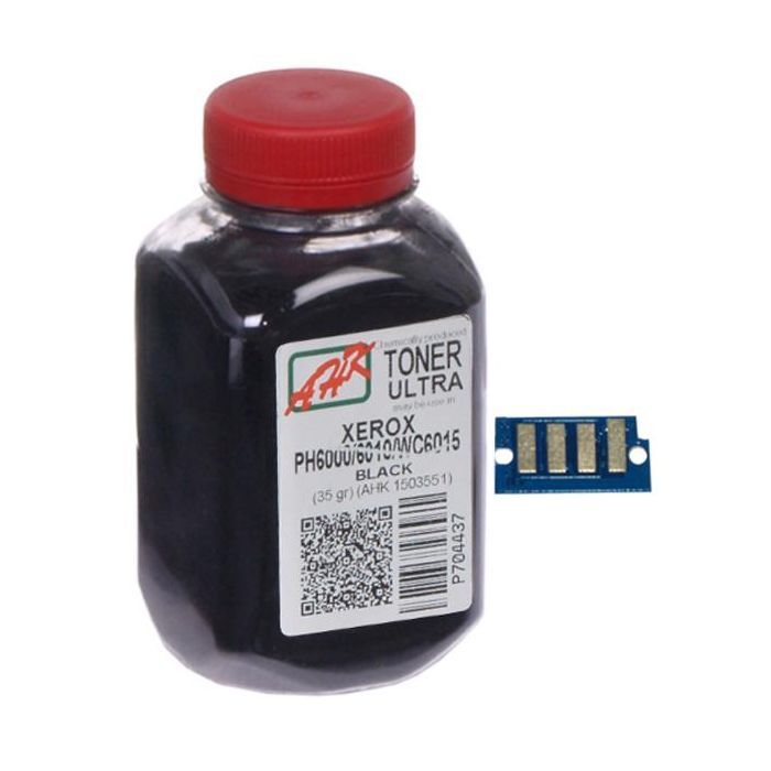 Тонер Xerox Ph 6000/6010 black 35g, +chip reg.2&4 AHK (1500255)